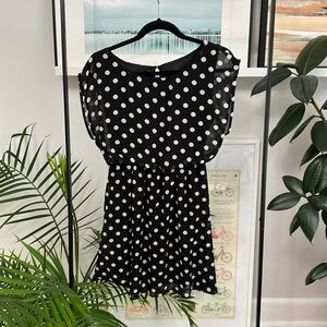 Modern retro polka dot dress